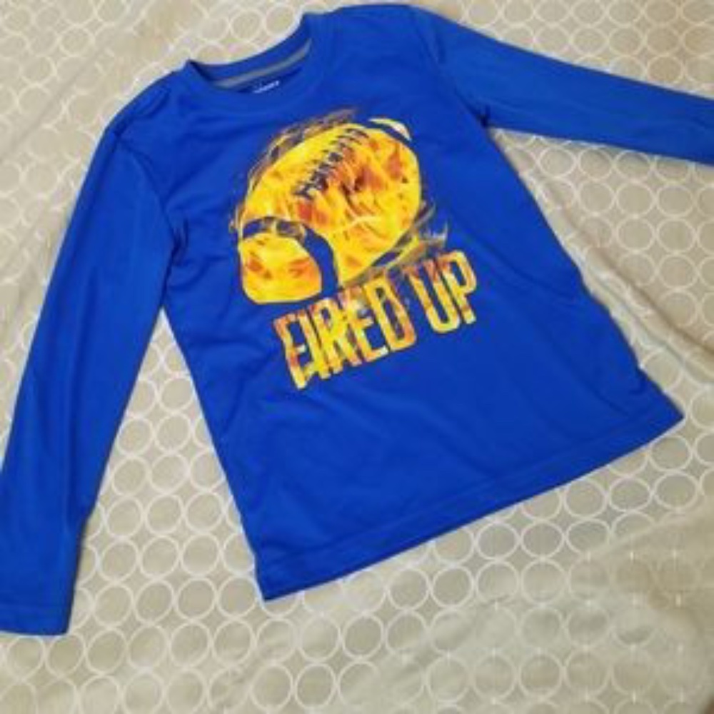 Boy's Fired Up Long Sleeve Football Shirt